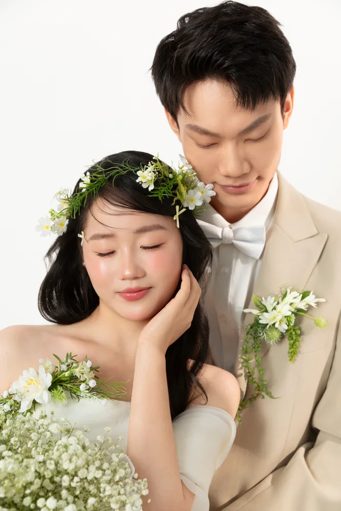 婚纱照特写